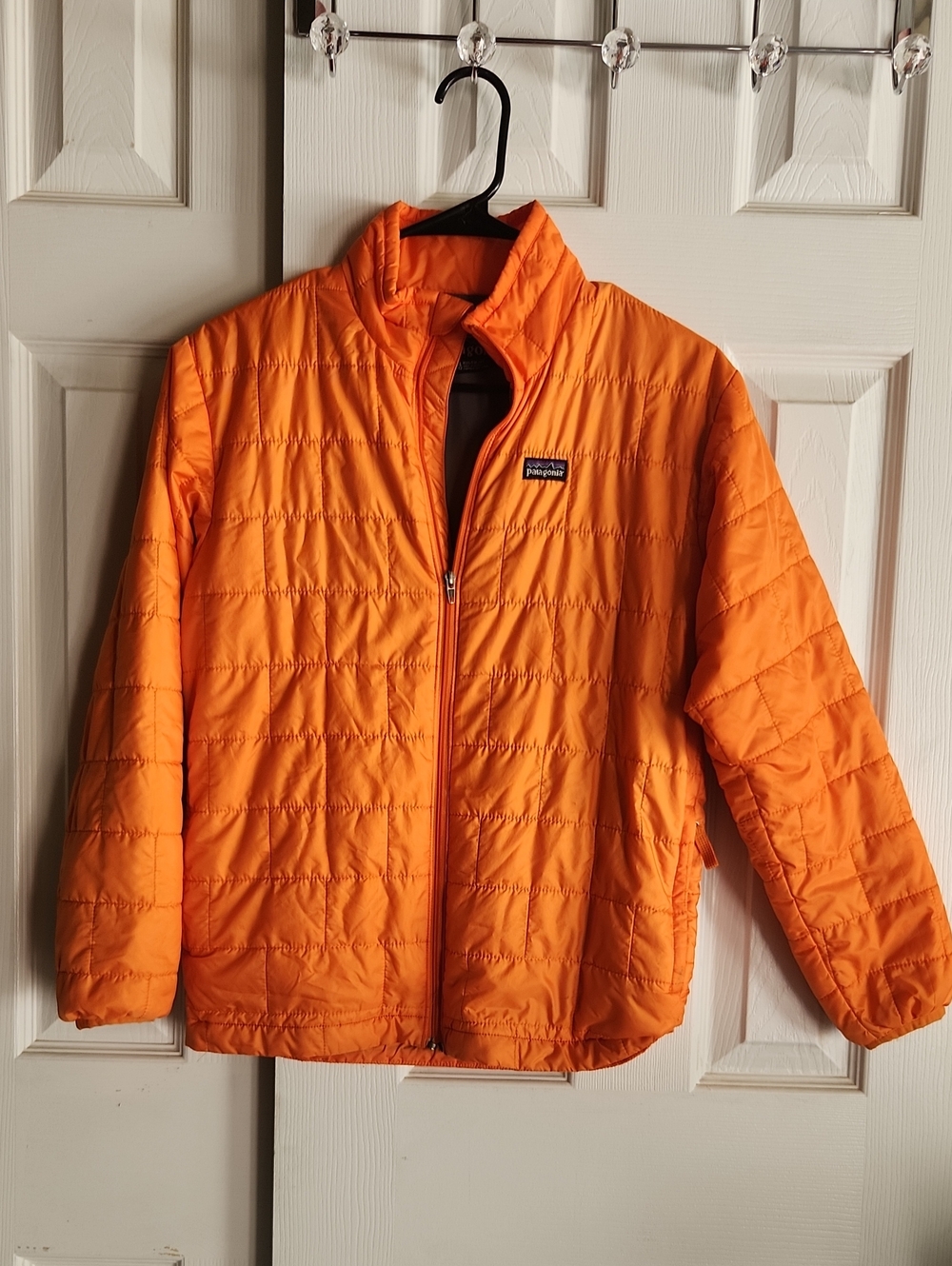 Patagonia Bright Orange Quilted Lightweight Jacket
